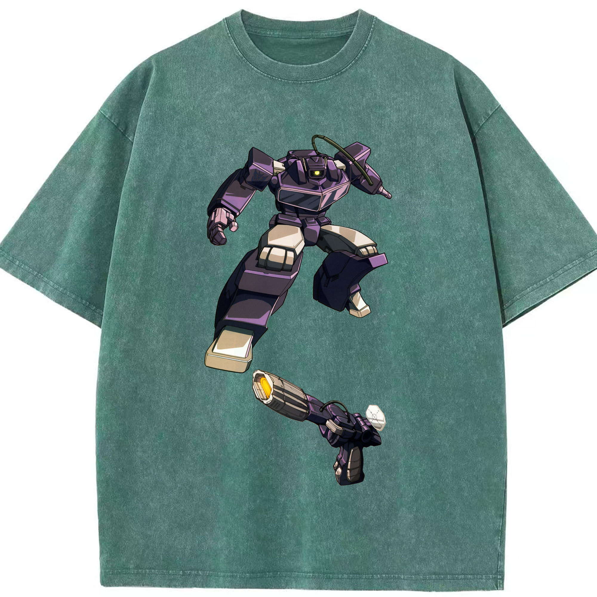 （画像用）  綿100% ヴィンテージ風 半袖Tシャツ（フロントプリント）